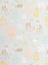 Majvillan Carta da parati Golden Woods - Soft Grey