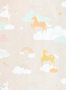 Majvillan Papier peint Rainbow Treasures - Lovely Pastel Pink
