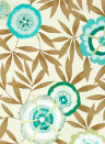 Harlequin Wallpaper Komovi Lagoon/ Gold