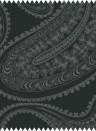 Cole & Son Tessuto Rajapur Velvet - Charcoal on Black