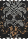 Coordonné Tissu French Damask - Onyx