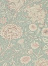 Morris & Co. Tapete Double Bough - Teal/ Rose