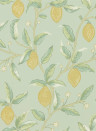 Zitronen Tapete Lemon Tree von Morris & Co. - Sage