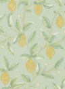 Zitronen Tapete Lemon Tree von Morris & Co. - Sage