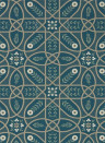 Morris & Co Wallpaper Brophy Trellis Deep Teal