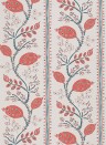 Nina Campbell Papier peint Pomegranate Trail - Red/ French Blue