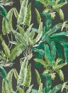 Nina Campbell Carta da parati benmore - Emerald/ Green/ Ebony
