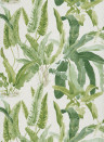 Tapete Benmore von Nina Campbell - Green/ Ivory
