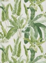 Nina Campbell Papier peint benmore - Green/ Ivory