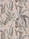 Nina Campbell Papier peint benmore - Blush/ Grey