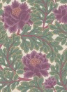 Cole & Son Wallpaper Aurora Mulberry & Sage on Parchment