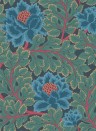 Cole & Son Wallpaper Aurora Petrol & Teal on Ink