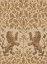 Tapete Boscobel Oak von Cole & Son - Metallic Gold on Oat