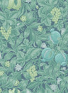 Cole & Son Wallpaper Vines of Pomona Teal & Viridian on Denim