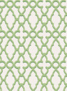 Cole & Son Wallpaper Treillage - Leaf Green on Chalk