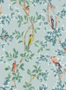 Tapete Netherfield v. Osborne & Little - Aqua/ Sky Blue