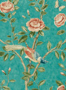 Sanderson Tapete Andhara - Teal/ Tumeric