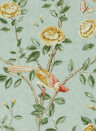 Sanderson Tapete Andhara - Sea Glass/ Lemon