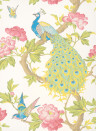Little Greene Wallpaper Pavona Blanche
