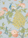 Little Greene Wallpaper Pavona Skye