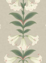 Cole & Son Wallpaper Angels Trumpet Chalk/ Sage on Stone