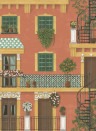 Cole & Son Carta da parati Alfaro - Terracotta