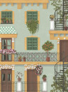 Cole & Son Carta da parati Alfaro - Duck Egg