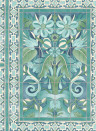 Cole & Son Wallpaper Triana Teal on Denim