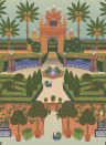 Cole & Son Wallpaper Alcazar Gardens Terracotta/ Multi