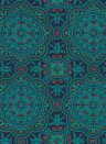 Cole & Son Wallpaper Piccadilly Petrol on Ink