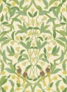 Cole & Son Wallpaper Jasmine & Serin Simphony Chartreuse on White