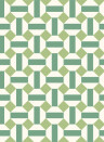Cole & Son Wallpaper Alicatado Leaf Greens on Chalk