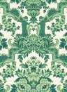 Cole & Son Wallpaper Lola Forest Greens on White