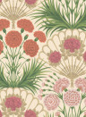 Cole & Son Wallpaper Flamenco Fan Fuchsia/ Rouge on Cream