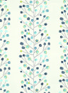 Scion Carta da parati Melinki Berry Tree - Peacock Powder/ Blue Lime