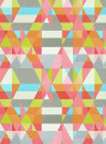 Scion Carta da parati Axis - Lime/ Peany/ Sunset