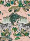 Clarke & Clarke Wallpaper Lost World - Pink