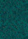 Clarke & Clarke Wallpaper Felis - Teal/ Rose Gold