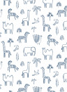 Harlequin Wallpaper Funky Jungle Navy