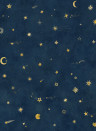 Sandberg Papier peint panoramique Starry Sky - Petrol