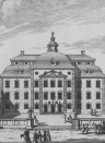 Sandberg Papier peint panoramique Löfstad Slott - Graphite