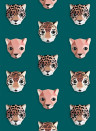 studio ditte Wallpaper Panthera Green