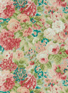 Sanderson Wallpaper Rose and Peony - Blue Clay/ Carmen Lt