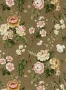 Sanderson Wallpaper Hykenham - Gold Metallic/ Rose