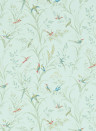 Sanderson Wallpaper Tuileries - Sage/ Multi