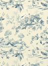 Sanderson Wallpaper Aesops Fables - Blue