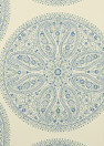 Sanderson Tapete Paisley Circles - Blue