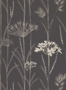 Harlequin Wallpaper Gardinum - Charcoal Flint And Gilver