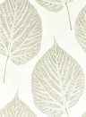 Harlequin Carta da parati Leaf - Chalk/ Silver