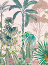 Harlequin Mural Floreana - Bleached Coral/ Succulent/ Fig Leaf
